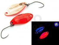 Trout Spoon Nories Masukuroto Weeper 1.5g 23mm - #001 (Fluo-Red / Gold)