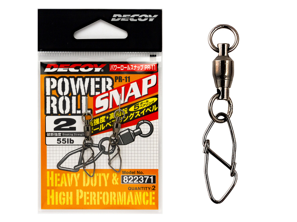 Decoy Snaps with Swivel Power Roll Snap PR-11 - Pike leaders, swivels ...