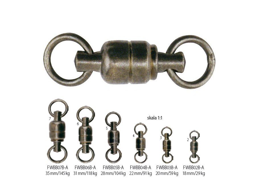 AFW Swivel bearing brass A.F.W - Snaps, swivels, split rings