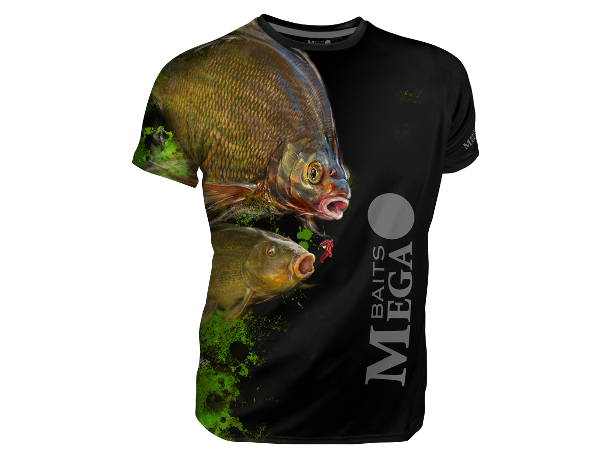 Dragon Breathable T-shirt Megabaits - bream/tench black - T-shirts and  shirts - PROTACKLESHOP
