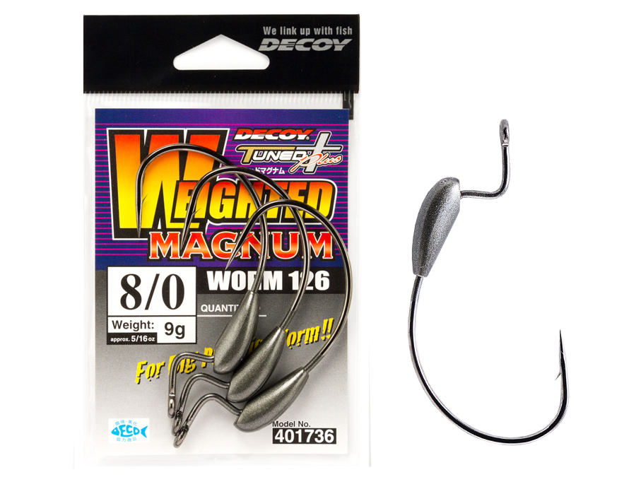 Decoy Hooks Worm 126 Weighted Magnum - Hooks for baits and lures ...