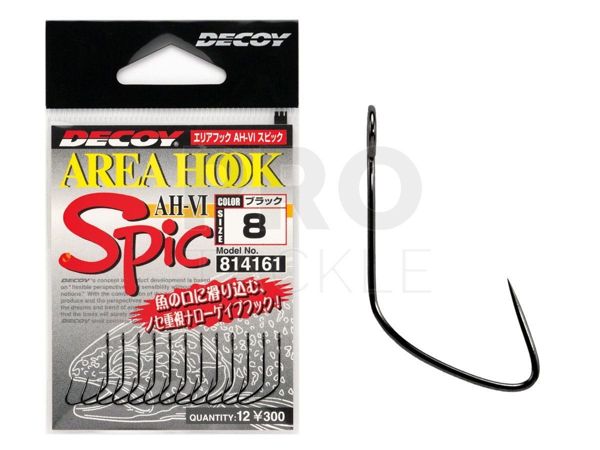 Decoy Hooks AH-6 Area Hook Type VI Spic - Hooks for baits and