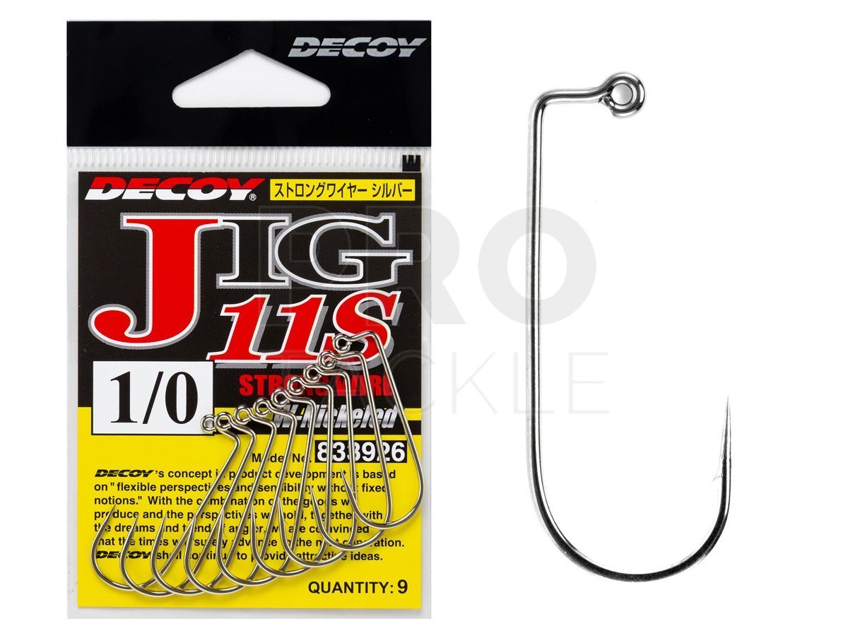 Decoy Hooks Jig 11S Strong Wire - Hooks for baits and lures - PROTACKLESHOP