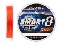 Braided Line Favorite Smart PE 8x 150m (red orange) - #1.5/0.202mm 17lb/11.4kg