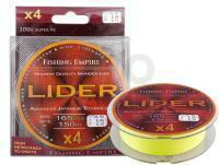 Braided Line Fishing Empire Lider X4 150m fluo yellow - 0.10mm