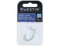 Westin Magic Minnow Weedless Jig Widegap Hook #2/0 Silver 5pcs