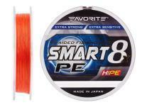 Braided Line Favorite Smart PE 8x 150m (red orange) - #0.5/0.117mm 8lb/4.1kg