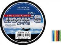 Braided line Dragon Salt Water Game Jiggin 8 0,25mm 600m