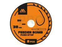 Mikado Feeder Bomb X-TRA STRONG Rigs 38cm - Push Stop - 0.20mm - #10