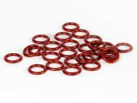 X Zone Pro Series Wacky Rigging O-Rings Red - 3‑4”